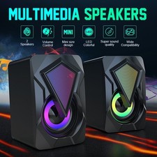 PC Surround Sound System LED Speaker Gaming Deep Bass USB Wired Desktop Computer Gaming Speaker price