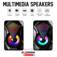 Surround Sound System LED PC Speakers Gaming Bass USB Wired for Desktop Computer Gaming Speaker price
