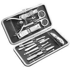 12pcs Nail Care Kit Cutter Set Clippers Manicure Pedicure Cuticle Tool Gift Set Manicure & Pedicure Set price