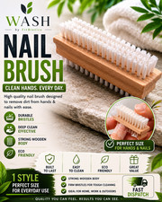 Wooden Nail Brush Set Double Sided Firm Bristles Manicure Pedicure Clean Manicure & Pedicure Set price