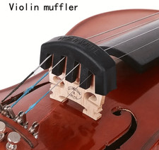 1 pc x Rubber 4/4 Violin Practice Mute Black - Silent Playing Solution String Instruments price