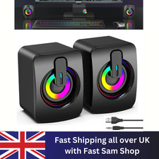 USB 3.5mm Wired Computer Gaming Speakers Stereo For PC Desktop Laptop Speaker Gaming Speaker price