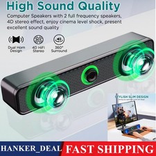 USB Wired PC Computer Speakers Stereo Subwoofer Speaker For Laptop Desktop LED Computer Speakers price