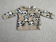 H&M Baby Boys Panda Sweatshirt Jumper Size 3-6 Months Baby Sweatshirt price