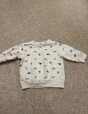 H&M Baby Boy Cream Vehicle Sweatshirt 2-4 Months Baby Sweatshirt price