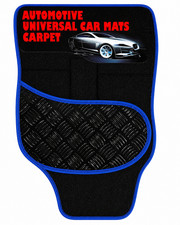 Universal Car Floor Mats Heavy Duty Anti-Slip Front & Rear Set Blue Edge Mat Car Floor Mat price