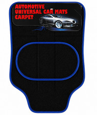 Universal Car Floor Mats Heavy Duty Anti-Slip Front & Rear Set Blue Edge Mat Car Floor Mat price