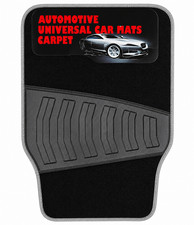 Universal Car Floor Mats Heavy Duty Anti-Slip Front & Rear Set Grey Edge Mat Car Floor Mat price
