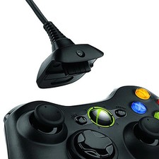 Xbox 360 Play and Charge Kit USB Cable Lead *GREY* 1m Xbox Controller and Accessories price