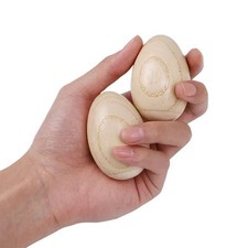 Wooden Maracas Egg Shakers Musical Percussion Instrument Eggs 2pcs Beige Percussion Instruments price