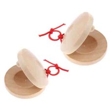 2pcs Spanish Flamenco wood Wooden Castanets Percussion Rhythm Musical Instrument Percussion Instruments price