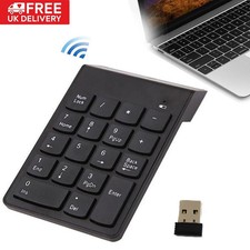Wireless 2.4GHz USB Keyboard 18 Number Pad Numeric Keypad Keyboard for Laptop PC Wireless Keyboard price