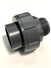NORSUP HEAT PUMP 1.5" UNION MALE IMPERIAL THREAD 50mm METRIC PIPE SLIP PVC GREY Heat Pump price