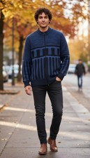 Vintage knitwear full zip cardigan/sweater mens 52 xl  (125) Men's Sweater & Cardigan & Knitwear price