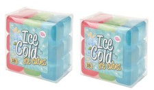 36 Reusable Ice Cubes Plastic Freezer Block Drink Cool Pack Cooler Ice Packs Freezer, Cooler price