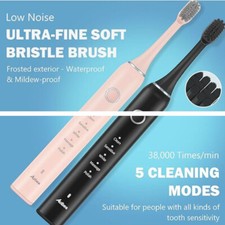 Aolbea Toothbrush Sonic Electric Toothbrush USB Rechargeable Timer & 4 Heads Electric Toothbrush and Accessories price