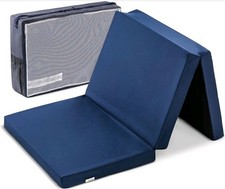 Hauck Sleeper Childs Foldable Travel Mattress Cot 120x60x5 cm Carry Bag - Blue Baby Playpen & Cots price