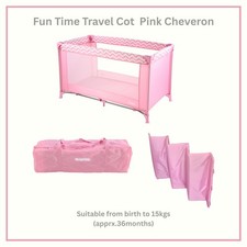 Babyco Travel Cot Crib Playpen -Pink Wave Baby Playpen & Cots price