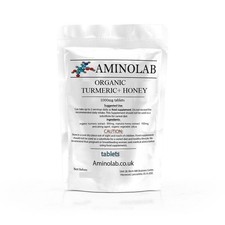 ORGANIC TURMERIC AND HONEY 1000MG TABLETS - AMINOLAB - Anti Inflammatory Organic Products price