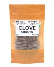 Organic Clove Capsules VEGAN Pullulan 560mg NO Fillers PLASTIC FREE Organic Products price