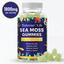 Sea Moss Gummies 30 – Bladderwrack, Burdock Root, Apple Cider Vinegar – Vegan Organic Products price