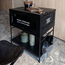 Portable Folding Storage Box Camping Table Storage Shelf Kitchen Outdoor Picnic Camping Kitchen price