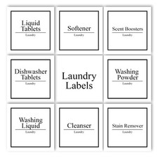 Laundry Labels, laundry storage, Labelled storage, personalised storage, Hinch Dishwasher Sticker price