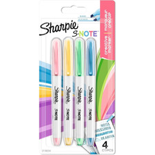 Sharpie Highlighter Pens Colour Set Mixed x4 Pack Pen Style 4 Pack S-Note Pastel Highlighter price
