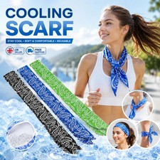 Ice Cooling Bandana Outdoor Sport Body Scarf Wrap Cool Headband Neck Cooler UK Bandana (Outdoor) price