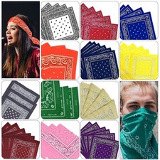 100% Cotton Paisley Bandana Scarf Headwrap Face Covering Unisex Over Scarf Bandana (Outdoor) price