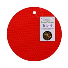 Heat Resistant Silicone Trivet Square/Round Mat Pan Pot Holder Non Slip Pad Red Trivet price