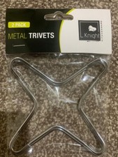Metal Trivet Chrome Plated Stove Top Coffee maker 2 X Pot Stand Gas Cooker Hob Trivet price