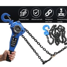 750kg Lever Block Chain Hoist Come Along Puller Ratchet Type 10FT Lift Tool UK Lever Hoist price