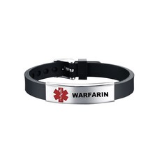 Adjustable Medical Alert ID Bracelet Silicone Stainless Steel Health Emergency Steel Bracelet price