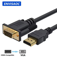 HDMI To VGA Cable 1080P Full HD Compatible Cord For HDTV Projector PC Laptop 2M Projector Cables price