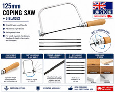 6" & 125mm Coping Saw With 5 Blades Adjustable Wood Handle Hand Saw Woodworking Saws price