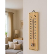 Large Wall Wooden Thermometer Indoor Outdoor Garden Office Room Temperature UK Thermometer price