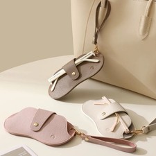 Soft Leather Glasses Pouch | Slim Eyewear Travel Case for Sunglasses & Specs Eyewear Accessory price