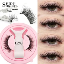 Reusable Natural Magnetic Eyelashes with Applicator No Glue Needed Lashes Kit UK False Eyelash Products price