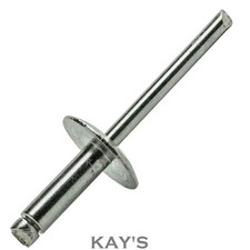 LARGE FLANGE POP RIVETS STAINLESS STEEL DOME HEAD OPEN END 3.2mmØ 4.0mmØ 4.8mmØ Rivet price