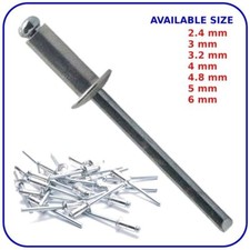 Pop Rivets 2.4mm, 3mm, 3.2mm, 4mm, 4.8mm,5mm,6mm Alu-Steel Dome Head Blind Rivet price