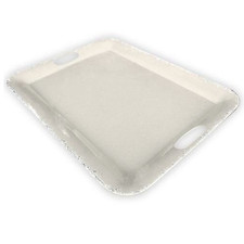Rustic Melamine Tray Cream 46 x 35 cm (18 x 14 in) Large Serving Serving Tray price
