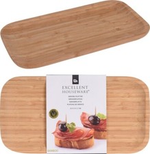 Bamboo Wooden Serving Small Tray 25cm Solid Wood Platter Breakfast Tea Trays Serving Tray price