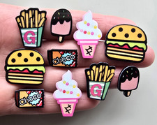 Plastic Flat Backed CINEMA SNACKS Burger Fries Ice Cream Card Making Supplies Plastic Card Supplies price
