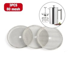 3 Pack Stainless Steel Cafetiere Filter Mesh 4" Reusable French Press Screen French Press price
