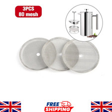 3 Pack Stainless Steel Cafetiere Filter Mesh 4" Reusable French Press Screen French Press price