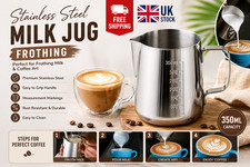 Stainless Steel Milk Jug Frothing Frother Coffee Latte Pitcher 350ml Measure Cup Pitcher price