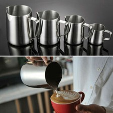 350/600/1000ml Stainless Steel Milk Jug Frother Coffee Latte Cup Pitcher Gifts Pitcher price