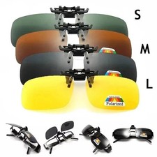 Clip On Flip-Up Sunglasses Lens Driving Anti-UV Night Vision Polarized Glasses Outdoor Glasses price