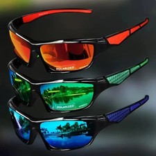 Wrap Around Polarized Sunglasses for Men Women UV400 Sports Sun Glasses Goggles Outdoor Glasses price